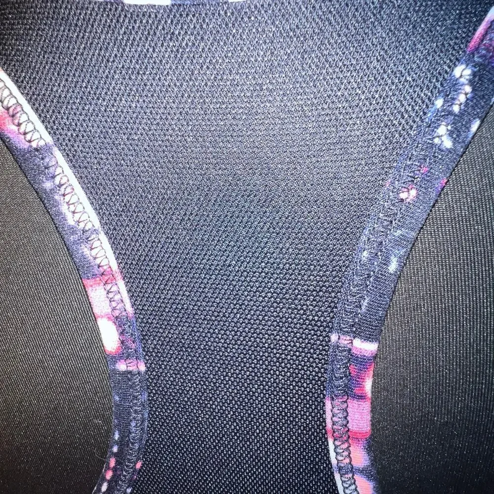 Calvin Klein Womens Size‎ Large Racerback Mesh performance Exercise Bra/Top